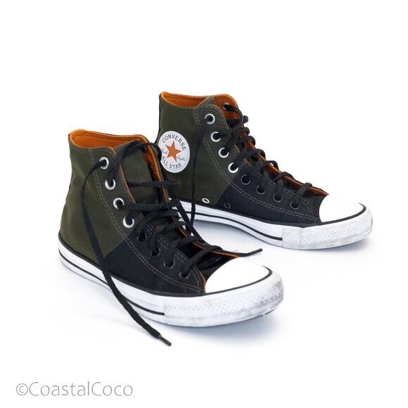 Converse All Stars Other - Converse Chuck Taylor All Star High Top M 6.5/W 8.5 Cargo Green/Black Sneakers